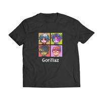 Gorillaz pixel style graphic Cotton unisex shirt breathable New Men's fashion Y2k Short sleeve Tshirt fan gift S