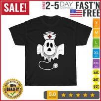 Boo Ghost Registered Nurse RN Costume Funny Halloween S