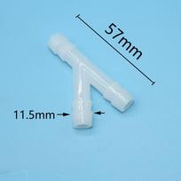 10mm Garden Hose Tee Barb Connector Y 3-Way Hose Water Splitter Animal Breeding Drinking Fountain Tee 10pcs