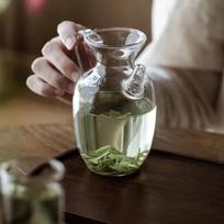 Imitation Song Glass Teapot Transparent Brewing Green Teapot Tea Set Small Tea Cold Kettle Tea Maker Tool Household Single Pot