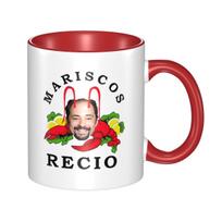 Antonio Recio Mug Funny Ceramic Coffee Cups Tea Mugs Milk Cup Drinkware Gifts for Woman Man One Size raudona