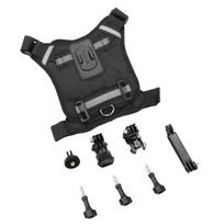 Premium-Dog Harness Action Camera Mount Holder Pet Dog Photography Stand Vest Camera Mount Vest Pet Harness juoda