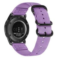 22mm Nylon Loop Strap For Huawei Watch 5/GT6-5-3 Pro 46mm Sports Breathable Bracelet For Huawei Watch GT6-5-4-3 46mm Accessories Huawei watch 5 46mm violetinė