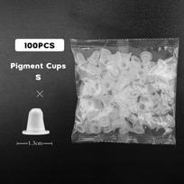 100PCS Silicone Ink Cups Microblading Disposable Pigment Cups Multifunctional Eyelash Extension Glue Tray Tool Accessories