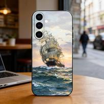 Vintage pirate ship Phone Case For Samsung Galaxy A73,A72,A71,A70,A53,A52,A51,Others Soft Black Cover Samsung a32 5g