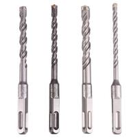ABBY-4PCS Concrete 6-12Mm Bit Cross Cutter Head Double Auger Hammer 150Mm Wall Brick Block Electric Hammer Masonry Bit