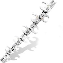 ABBY-For Automotive& Plumbing 3/8  Drive 10Pcs 10-22Mm Metric Crow Foot Wrench Set For Tight Spaces Access With Clip-On Organize sidabras