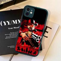 Red Dead R-Redemption 2 Silicone Case For iPhone 16 15 14 13 12 11 Pro Max Plus X XS MAX Shockproof Matte Cover iphone 12 pro