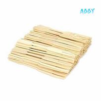 ABBY-Mini Bamboo Forks 3.5 Inch, Small Forks For Appetizers, Fruit Forks, Toothpicks For Appetizer