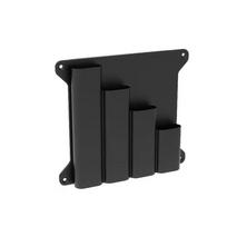 Wall Mounted Wall Mounted Organizer Rack Plastic Cable Tie Organizer Black