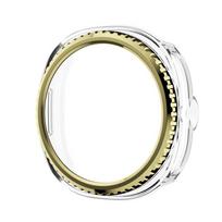Rėmelio žiedas+Apsauginis dėklas Samsung Galaxy Watch 8 classic 46mm Apsaugos kietas PC buferio korpusas Galaxy Watch8 classic apsauginis Watch 8 classic 46mm auksas
