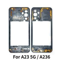 For Samsung A23 5G A236 Middle Frame Housing Bezel With Side Button juoda