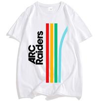 Hot Game ARC Raiders Rainbow Graphic Tshirts Unisex Streetwear Cotton Fashion Loose Men/Women T-shirt O-neck Casual Male Tees S įvairiaspalvis