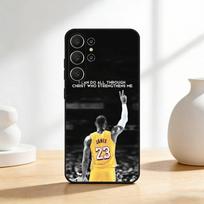 L-Lebron James 23 Phone Case For Samsung S26,S25,24,23,22,30,21,10,9,Ultra,Plus,Lite,Black Soft Case Samsung S24Plus