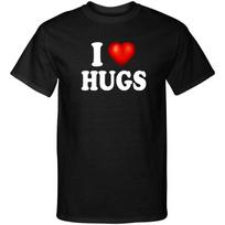 I Love Hugs I Heart Hugs Funny Humor Graphic Tee Shirt S įvairiaspalvis