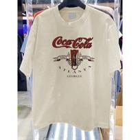 Coca-Cola Pure Cotton Short Sleeve T-shirt 2026 Summer New Clothing for Men Women Casual Top Fashion Printed T-shirt Street Y2K 4XL