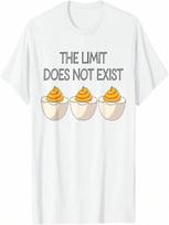 The Limit Does Not Exist Funny Thanksgiving Deviled Egg T-Shirt S įvairiaspalvis
