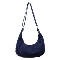 Vintage Hobo Sling Bag Large Capacity Satchel Bags Trendy Denim Shoulder Bag  Women Men tamsiai mėlyna spalva