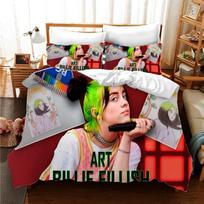 3D Print Billie Eilish Bedding Set Single/Twin/Full/Queen/King Size Adult Bedroom Duvetcover Sets Anime Gift 135x200cm