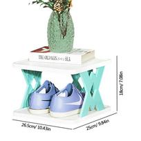 Foldable Shoe Rack Organizer Shoe Box Vertical Narrow Stand Space-Saving Stackable Shelves Multi-layer Shoe Rack For Bedroom