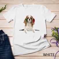 Cavalier King Charles Spaniel Rose Zipper Cute Gift Unisex T-Shirt Mens Womens Tees Top 3XL