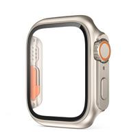 Glass+Case For Apple Watch S10 42mm 46mm Screen Protector Cover Change To Ultra Bumper Case Cover For iWatch Series 987654SE Series789 45mm