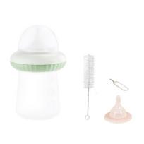 120ML Puppy Nursing Feeder Silicone Nipple Precise Feeding Small Animals Feeder Reusable Removable Kitten Feeding Bottle žalia