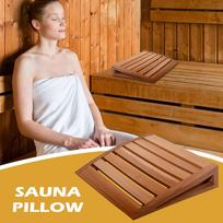 Sauna Neck Pillow Natural Wooden Non-slip Ergonomic Sauna Headrest Back Cushion For Home Room Commercial Resting Relaxing China Mainland