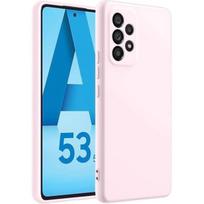 Case - BOOLING - for Samsung Galaxy A53 5G - Liquid Silicone - Ultra Slim - Anti-slip rožinė