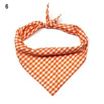 Summer Pet Collars Adjustable Bib Neckerchief Dog Scarf Cat Neck Scarf Pet Bandanas Plaid Style