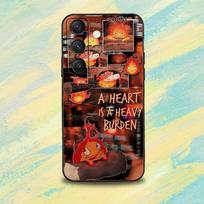F-Fire C-Calcifer adorkable Phone Case For Samsung S25,S24,S10,S22,S21,S20,S23,Ultra,Plus,Lite,FE,Soft Silicone Black Cover SamsungS20