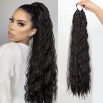 Corn Perm Water Ripple Ponytail Rubber Band Pony Tail Hairpiece  Party 4