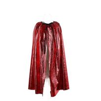 Nightclub Bar Dress Grim Reaper Cloak Coat Witches Robes Cool Halloween Kids Cape  Party raudona