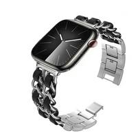 Metal Link Strap for Apple Watch 11 10 9 8 7 6 5 4 SE Ultra 3 Women Bracelet Wristband iWatch 49mm 45mm 44mm 42mm 46mm 41mm Belt S11-10 46mm 44 45 49