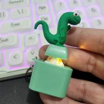 Fidget Keychain Clicker Keychain Frog Keychain Sound Keyring Stress Relief Toy Rechargeable Toy Keyboard Fidget Duck Keychain