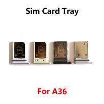 For Samsung Galaxy A36 Sim Card Slot Tray Holder Sim Card Reader Socket Replacement Parts A36 black