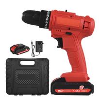 21 V nešiojamas belaidis elektrinis gręžtuvas 3/8 colių griebtuvo rankinis elektrinis gręžtuvas su 1,5 Ah EU Plug 1 Battery with Accessories