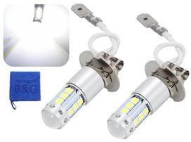 H3 H3a LED lemputė, 2 x 80W, 16 LED, Balta, Priešrūkinis žibintas, 12 V, H3/H3A balta