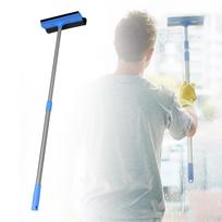 Function Window Cleaner with Squeegee And Brush for Glass Tiles blue