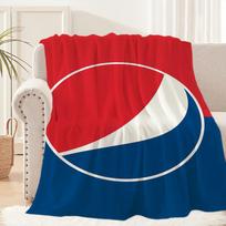 Fashion Art P-pepsi C-cola Logo Blanket Plush Nap Sofa rug for Living Room Warm Office Bedroom Birthday Home Travel Kid Gifts 30x40in
