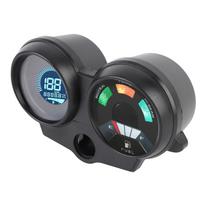 Motociklo spidometras Universalus LCD skaitmeninis odometras Kuro lygio matuoklis Reguliuojamas 7 spalvos DC 12V Multifunkcinis matuoklis