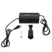 48V 5A Golf Cart Battery Charger 110 to  3 Pin Round Plug Colorful Power Display Replacement for TXT Textron
