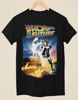 Back to the Future - Movie Poster Inspired Unisex Black T-Shirt Unisex T-Shirt XXL
