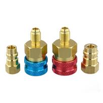 2 vnt. R1234YF greitoji jungtis adapterių rinkinys, R1234YF į R134A konversijos rinkinys, aukšto/žemo slėgio greitoji jungtis adapteris China Mainland