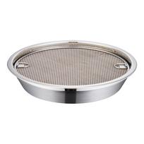 Fine Mesh Stainless Steel Oil Drain Pan With Drainer Net Double-ear Handle Oil Drain Plate Rust Proof Corrosion Resistant sidabras