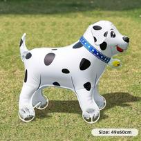 Animals 4D Standing Foil Balloons Walking/pulling Cart Balloons Children's Cartoon Movable Balloon with Wheels Other