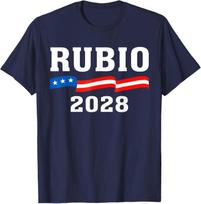 Marco Rubio 2028 Prezidentas 48 JAV Vėliava Mes Žmonės Retro Marškinėliai S