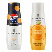 Set of 2 water concentrates. Sodastream Pepsi MAX Mango + Tangerine