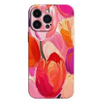 Oil Painting Tulip Flower Glossy Film Hard PC Phone Case for Xiaomi Redmi Note 15 13 12S 12 11S 11 10 9 Pro Plus Max 4G 5G Redmi Note 11 4G
