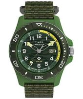 TIMEX Expedition Freedive Solar 50m Water TW2Y61400 Watch, Analog, Resistant, Green, žalia